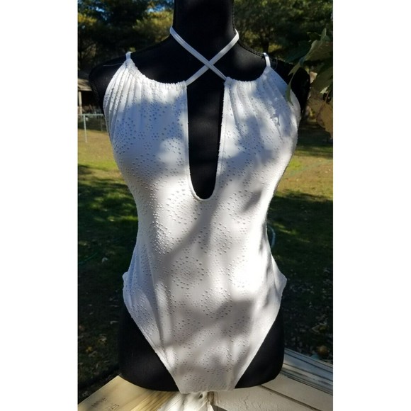 Aerie Other - Women's One Piece Bathing Suit by Eerie Size XL White Eyelet Design
